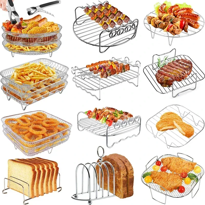 Kitchen Baking Tray Rack - Металлические квадратные/круглые/прямоугольные стойки для гриля для