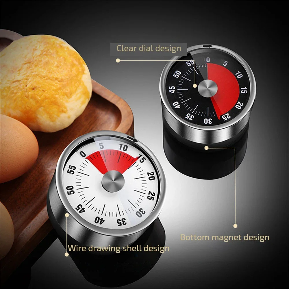 Kitchen Baking Timer - Новый визуальный таймер из нержавеющей стали,