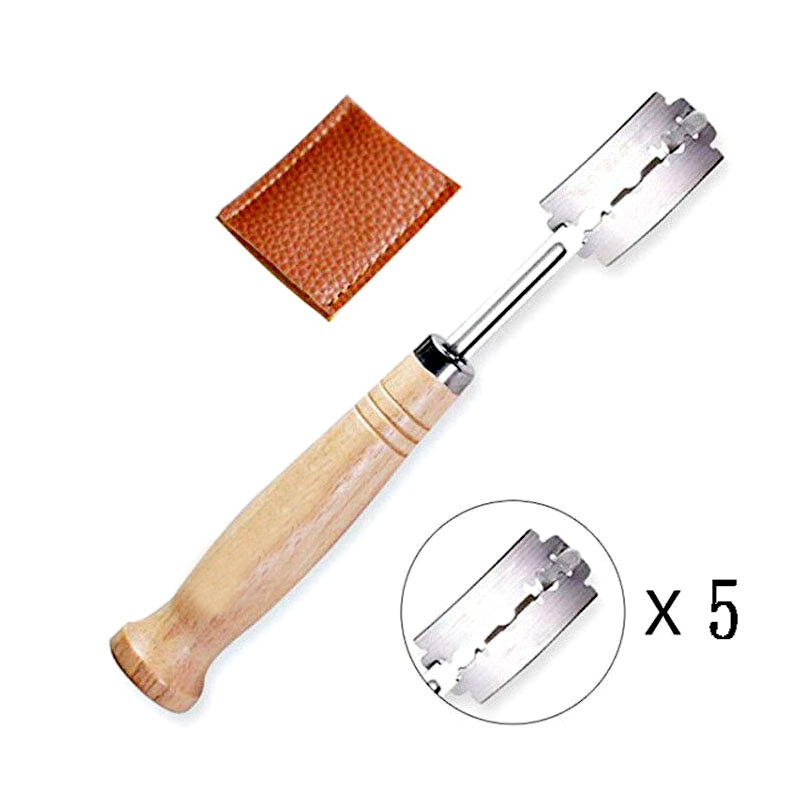 Dough Scraper Curved - Пластиковые/деревянные инструменты для хлеба, скребок для