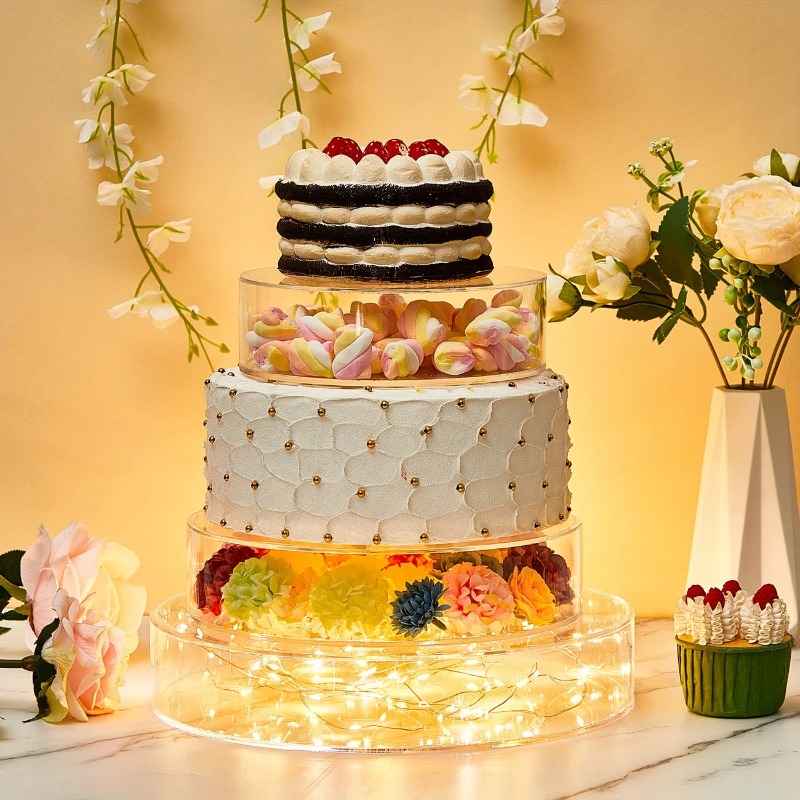 Cake Board Round - Акриловый дисплей для торта, круглая подставка,