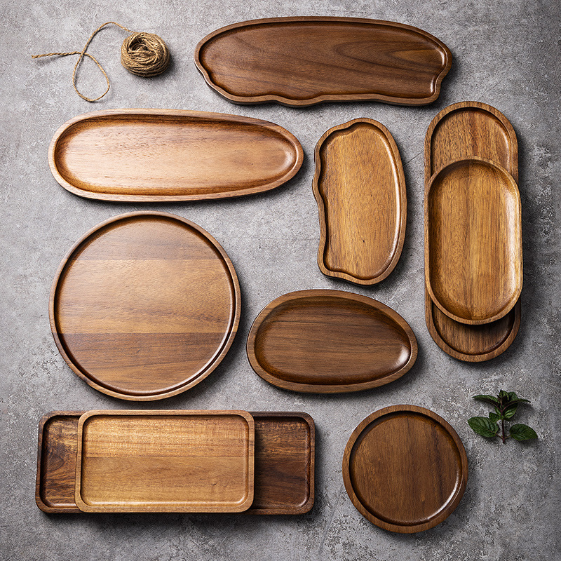 Cake Board Round - Посуда из цельного дерева, поднос для