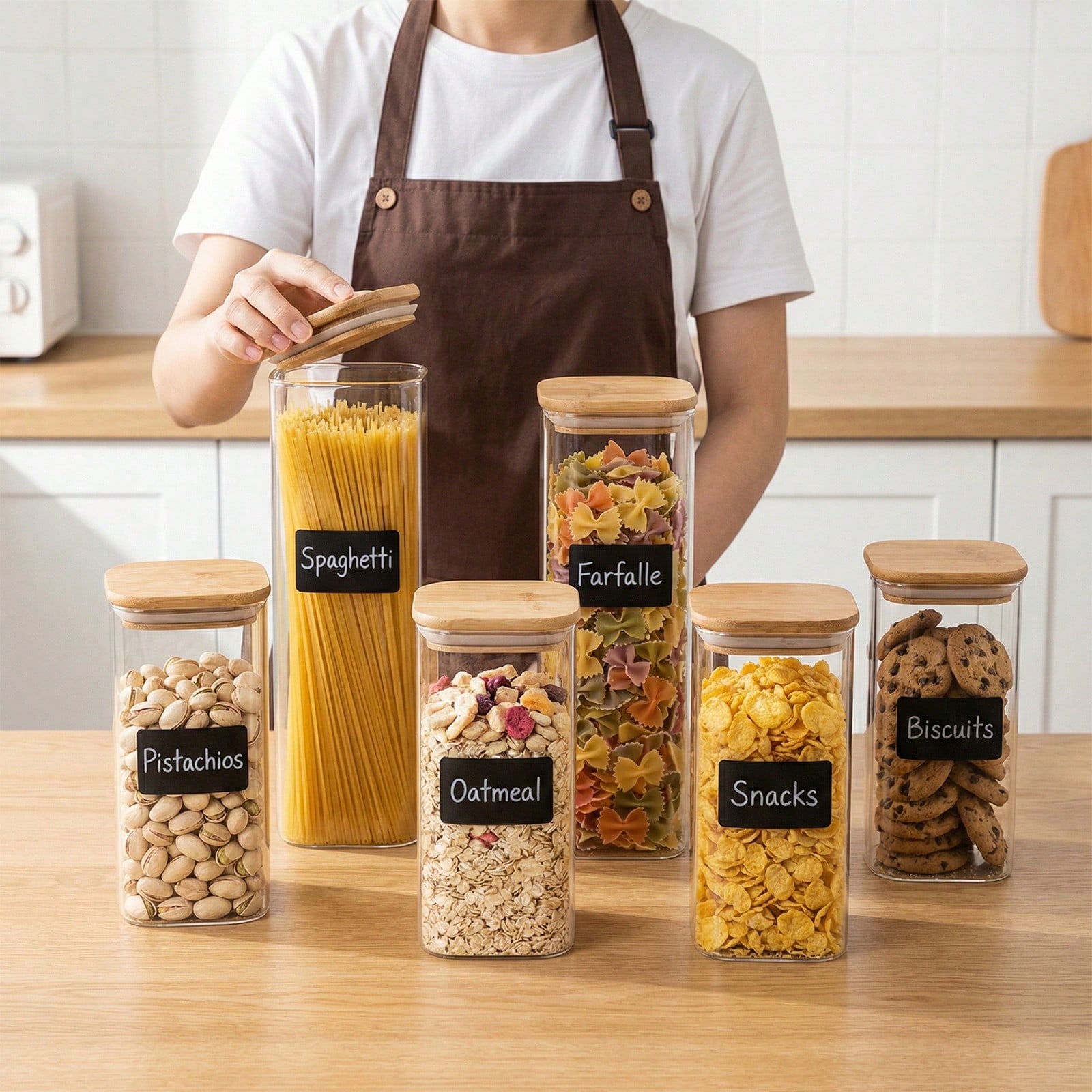 6/12 шт. стеклянных контейнеро – обзор и цена Kitchen Baking Storage Containers