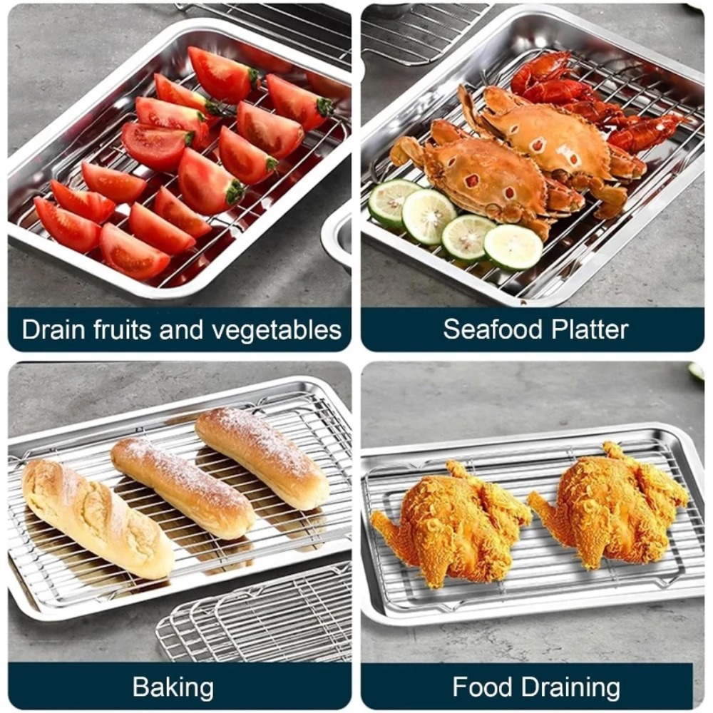 Противень из нержавеющей стали – обзор и цена Kitchen Baking Tray Rack
