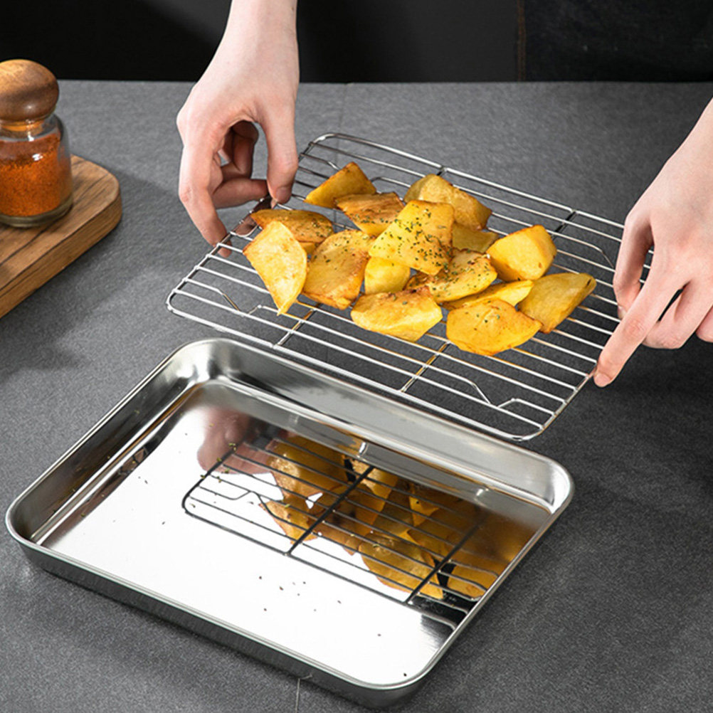 2 комплекта поддонов для хране – обзор и цена Kitchen Baking Tray Rack