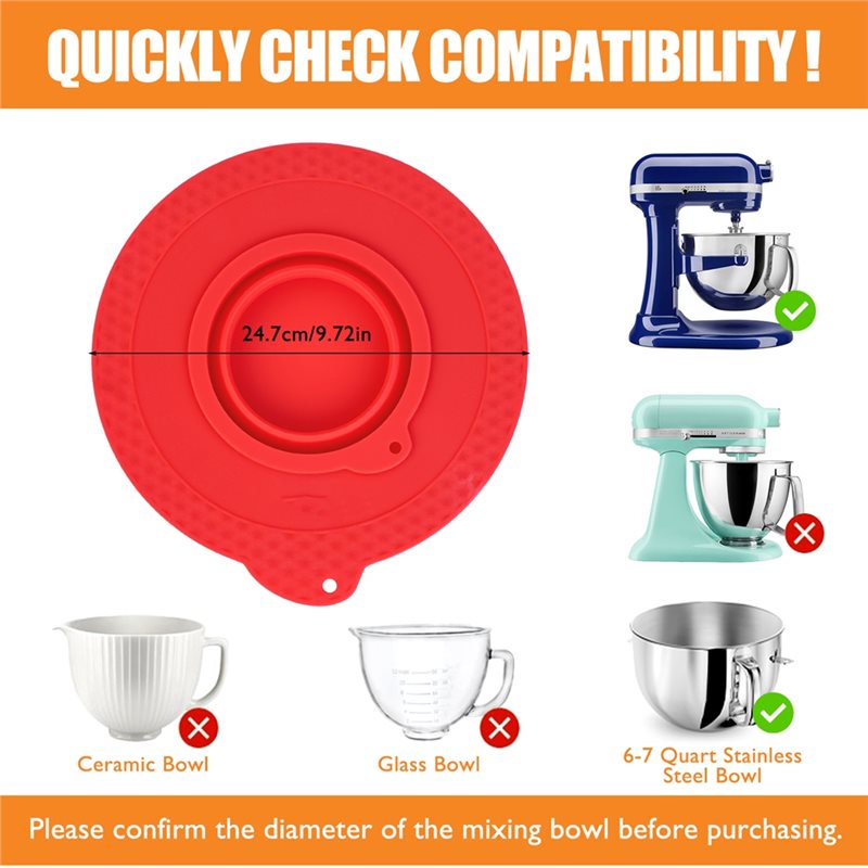 Силиконовая крышка для чаши ми – обзор и цена Stand Mixer Bowl