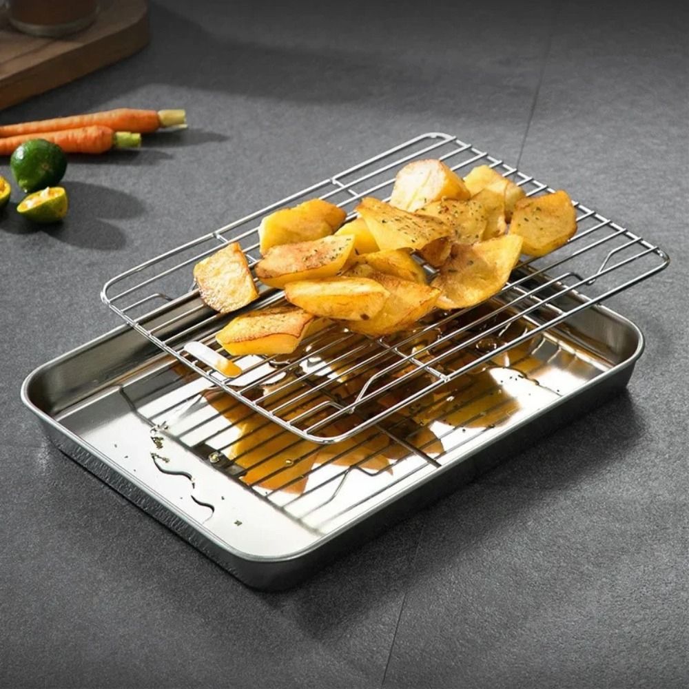 Портативная антипригарная форм – обзор и цена Kitchen Baking Tray Rack